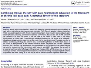 Manual Therapy + PNE